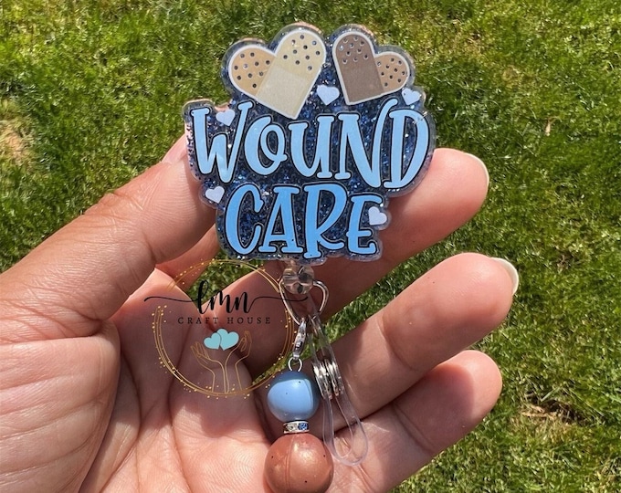 Wound Care Badge Reel|Registered Nurse Badge Reel|Nurse Badge Reel|Boo Boo Crew Badge Reel|Custom Badge Reel|Pesonalized Badge|