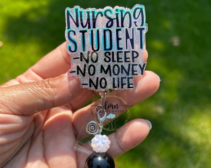Nursing Student Badge Reel|Future Nurse Badge Reel|Funny Nursing Student Badge Reel|Personalized Badge|Nurse in Progress Badge Reel