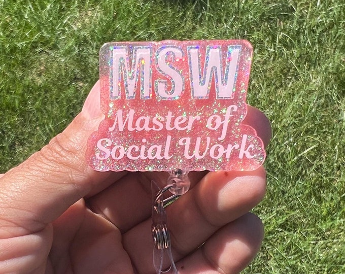 MSW Badge Reel|Master Social Work Badge Reel|Master Public Administration Badge Reel|Custom Badge Reel|Pesonalized Badge|MPA Badge Reel