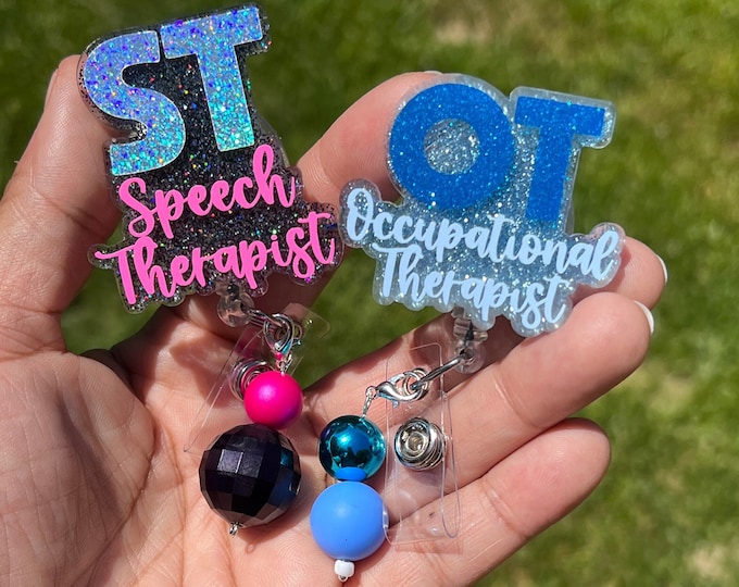 Occupational Therapist Badge Reel|Speech Therapist Badge Reel|OT Badge Reel|ST Badge Reel|Custom Badge Reel|Cute Badge Reel|Medical Badge