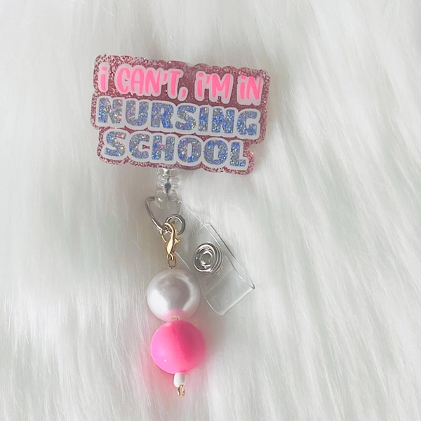 Nursing School Badge Reel|Future Nurse Badge Reel|Medical Badge Reel| Cute Badge Reel|Personalized Badge|Nurse in Progress Badge Reel