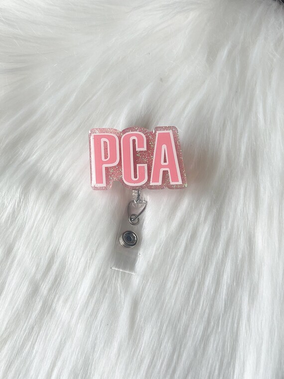 Patient Care Assistant Badge Reel|PCA Badge Reel|Medical Badge Reel|Cute Badge Reel|Custom Badge Reel|Pesonalized Badge Reel|Glitter Badge
