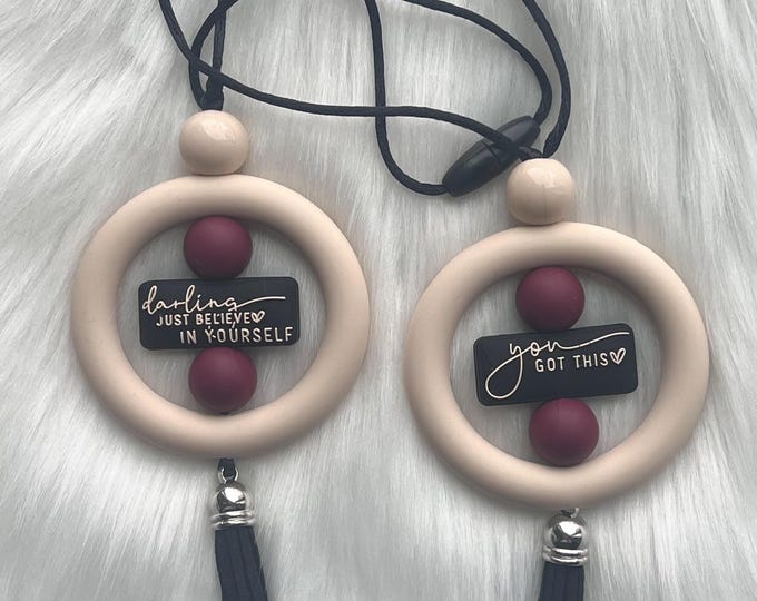 Beaded Car Charm|Review Mirror Charm|Custom Car Charm|Car Accessory|silicone car charm|Gift For Daughter|Gift for Mother|Gift for Sister