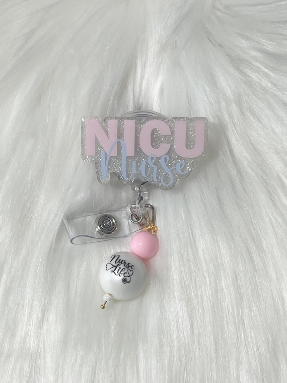 NICU Nurse badge reel|Neonatal Intensive Care Nurse Badge Reel|Nurse Badge Reel|Glitter Badge Reel|Custom Badge Reel|Personalized Badge Reel