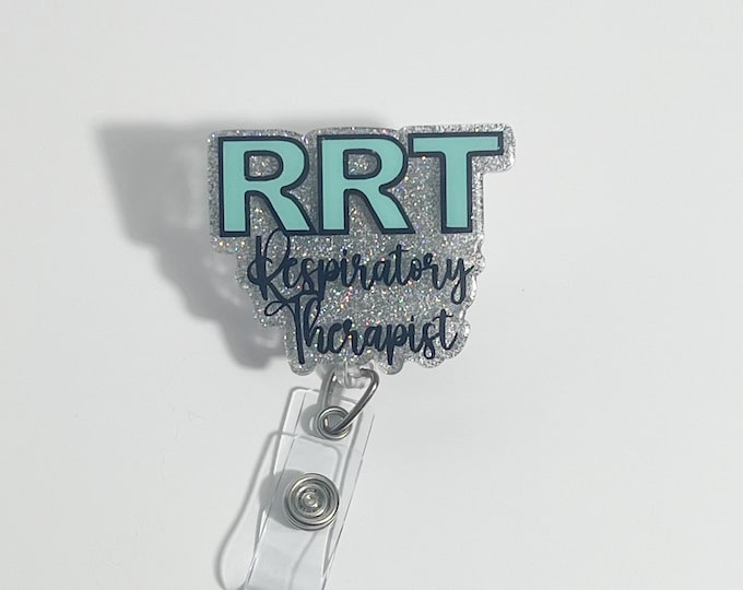 Respiratory Therapist Badge Reel|RT Badge Reel|Lungs Badge Reel|Cute Badge Reel|Glitter Badge Reel|Nurse Badge Reel