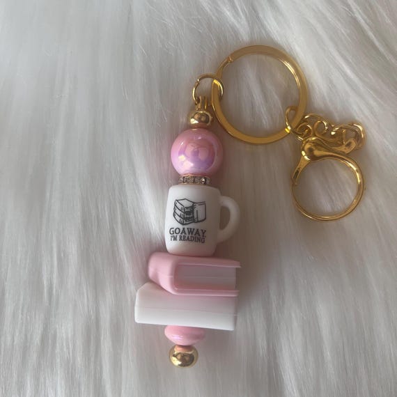Beaded Keychain|Keychain|Bar Beaded Keychain|New Driver Gift|1st Car Gift|Teen Driver gift|Silicone Beaded Keychain|book lover keychain