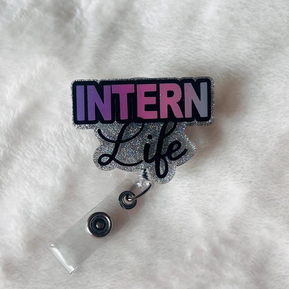 Intern Badge Reel|Student Badge Reel|Nutse Intern Badge Reel|Girly Badge Reel|Cute Badge Reel|Glitter Badge Reel|Nurse Badge Reel