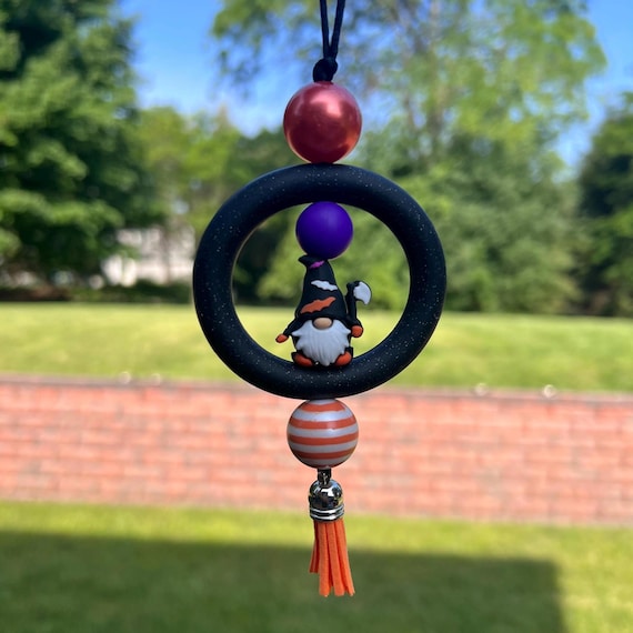 Beaded Car Charm|Review Mirror Charm|Custom Car Charm|Car Accessory|silicone car charm|Gift For Daughter|Halloween Car Charm|Gift for Sister