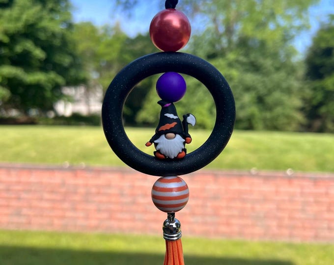 Beaded Car Charm|Review Mirror Charm|Custom Car Charm|Car Accessory|silicone car charm|Gift For Daughter|Halloween Car Charm|Gift for Sister