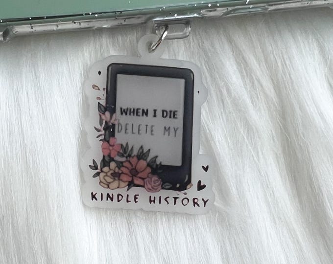 USB-C Dust Plug CharmIE-book charm|E-reader Charm|Charm Compatible With Kindle|E-Book Accessories|E-reader Accessories|Book Lover Gift|