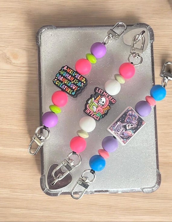 E-reader Beaded Straps|Electronic Reader Strap|E-reader Accessories|Electronic Book Reader Accessories|Beaded strap that fits Kindle