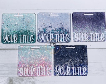 Personalized Badge Buddy| Badge Buddy|Name Badge|Custom badge| ID Badge|Customized Badge Buddy| Glitter Badge Buddy|Nurse Badge Buddy