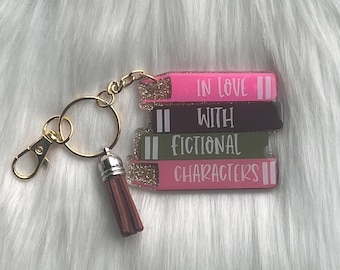 Fictional Characters Keychain|Keychain|Books Keychain|Acrylic Keychain|New Driver Gift|1st Car Gift|Teen Driver gift|book lover keychain