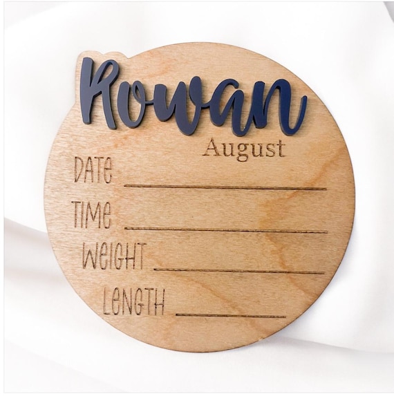 Newborn Baby Stats Sign|Wooden Birth Sign|Newborn Photo Prop|Birth Announcement Sign|Baby Shower Gift|Baby Keepsake|Announcement Plaque