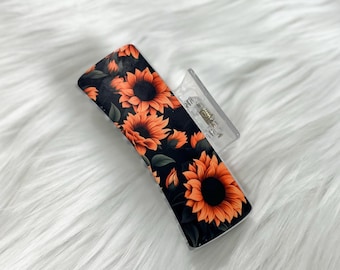 Acrylic Hair Clip|Handmade Hair Accessory||Gift for Her|Sunflower Hair Claw Clip|Fall Hair Claw Clip|Handmade Hair Accessory|Gift for Mother