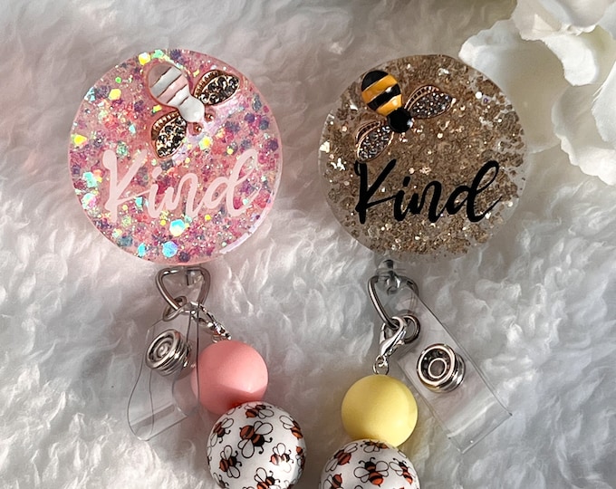 Be Kind Badge Reel: Glitter Bumblebee, Positivity Badge