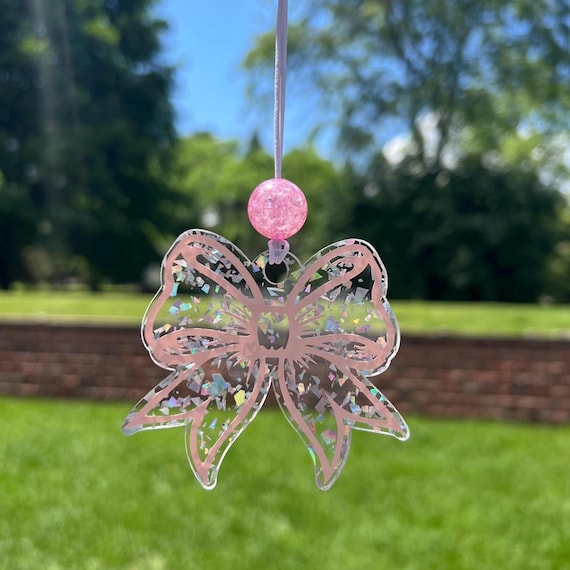 Beaded Car Charm|Review Mirror Charm|Custom Car Charm|Car Accessory|Bow car charm|Gift For Daughter|Gift for Mother|Gift for Sister