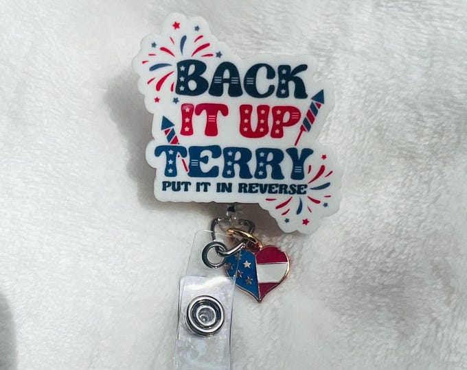 4th of July Badge Reel: American Babe, Funny Nurse Badge