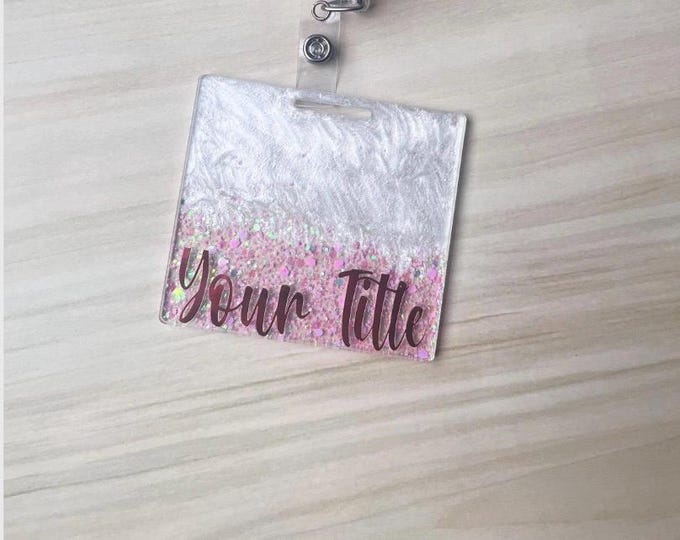 Personalized Badge Buddy|Badge Buddy|Custom badge|ID Badge|Customized Badge Buddy|Glitter Badge Reel|Nurse Badge Buddy|Nurse Badge Reel