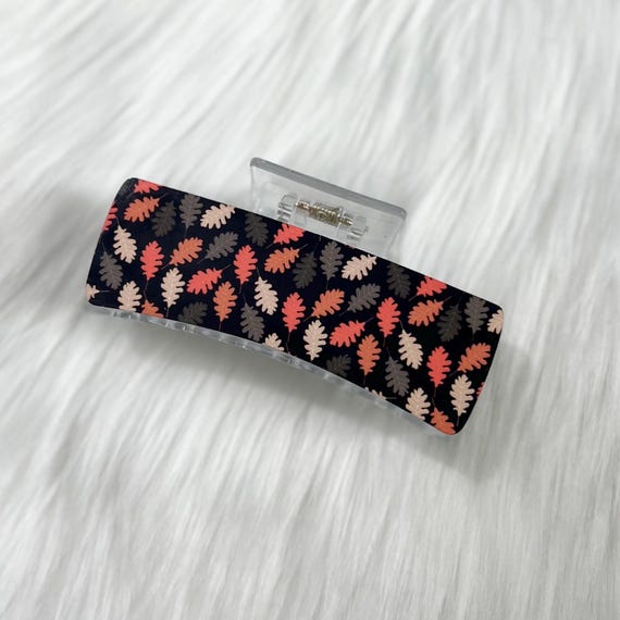 Acrylic Hair Clip|Handmade Hair Accessory||Gift for Her|Autumn Hair Claw Clip|Fall Hair Claw Clip|Handmade Hair Accessory|Gift for Mother