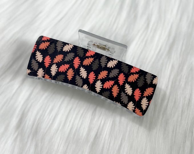 Acrylic Hair Clip|Handmade Hair Accessory||Gift for Her|Autumn Hair Claw Clip|Fall Hair Claw Clip|Handmade Hair Accessory|Gift for Mother