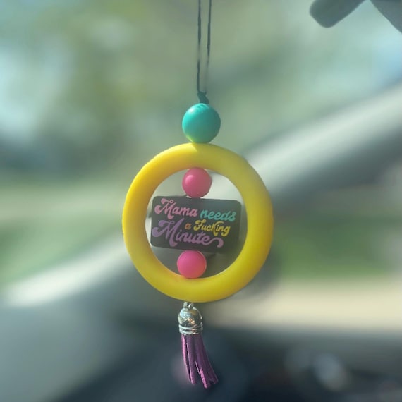 Beaded Car Charm|Review Mirror Charm|Custom Car Charm|Car Accessory|silicone car charm|Gift For Daughter|Gift for Mother|Gift for Sister