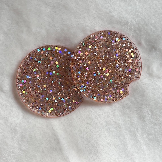 Glitter Car Coaster|Car Coaster|Bling Car Coaster|Custom Car Coaster|New Car Gift|Bling Car Accessories|Personalized Car Coaster|Coasters