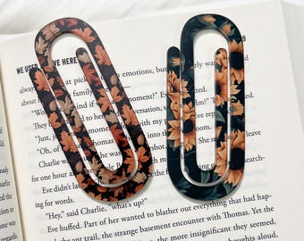 Sunflower Bookmark|Custom Bookmark|Reading Bookmark|Book Lover Gift|Fall Bookmark|Personalized Gift|Graduation Gift|Paperclip Bookmark