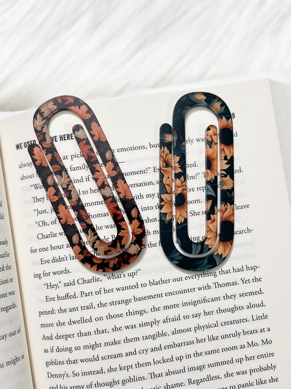 Sunflower Bookmark|Custom Bookmark|Reading Bookmark|Book Lover Gift|Fall Bookmark|Personalized Gift|Graduation Gift|Paperclip Bookmark