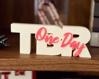 3D Printed to be read book Shelf Sign| Bookish Decor for Bookshelf|Reading Nook|Gift for Readers & Book Lovers