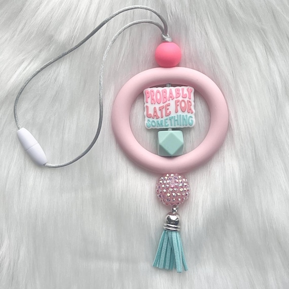 Beaded Car Charm|Review Mirror Charm|Custom Car Charm|Car Accessory|silicone car charm|Gift For Daughter|Gift for Mother|Gift for Sister