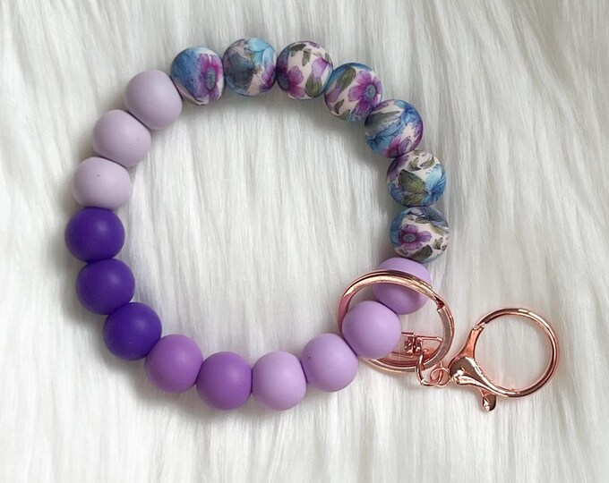 Wristlet|Silicone Bead Wristlet|Key Wristlet|Teacher Wristlet|Keychain Wristlet| Wristlet|Gift for Mom|Gift for her|Bridesmaid Gift