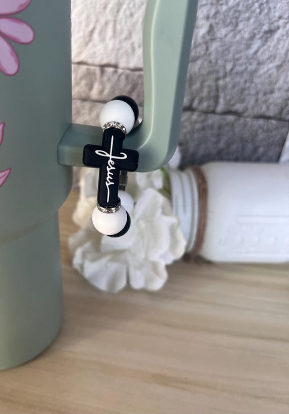 Beaded Cup Charm|Silicone Beaded Cup Charm|Cup Accessories|Water Bottle Charm|Water Bottle Accessories|Bag Charm|Gift For Her|Gift For Mom