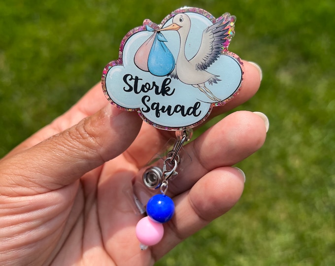 Stork Squad Badge Reel: Mom & Baby Nurse, Labor and Delivery