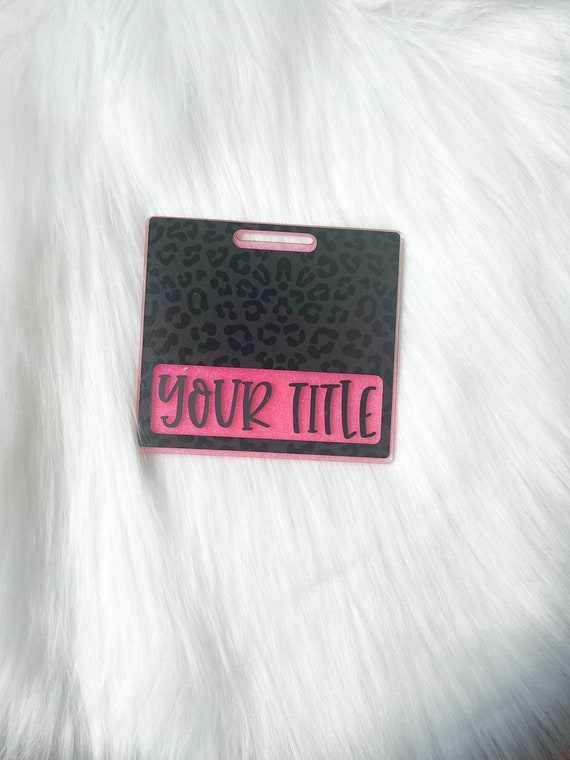 Leopard Print Badge Buddy| Nurse Badge Buddy|Custom Badge Buddy|Halloween Badge Buddy|glitter badge buddy|Monochromatic Leopard Badge Buddy