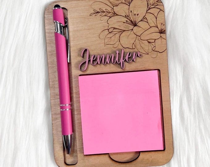 Sticky Note Holder|Personalized Note Holder|Nurse Gift|Appreciation Gift|Personalized Office Decor|Desk Decor|Office Appreciation