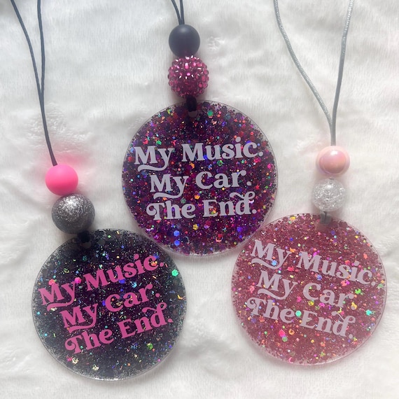Funny Car Charm|Review Mirror Charm|Custom Car Charm|Car Accessory|Beaded car charm|Gift For Daughter|Glitter Car Charm|Gift for Sister