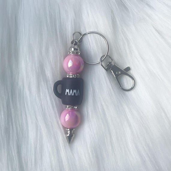 Beaded Keychain|Keychain|Bar Beaded Keychain|New Driver Gift|1st Car Gift|Teen Driver gift|Silicone Beaded Keychain|book lover keychain