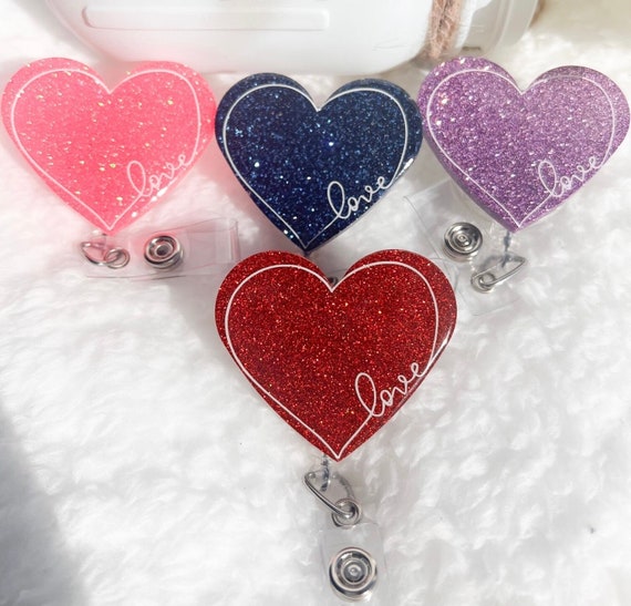 Valentine’s Heart Badge Reel|Heart Badge Reel| Nurse Badge Reel| Teacher Badge Reel| Medical Badge Reel| Cute Badge Reel| Custom Badge Reel