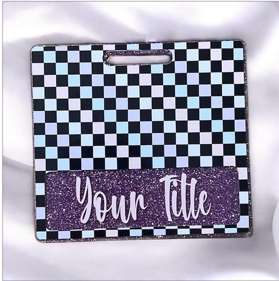 Personalized Badge Buddy|Checker Badge Buddy|Purple Badge Buddy|ID Badge|Customized Badge Buddy|Glitter Badge Buddy|Nurse Badge Buddy