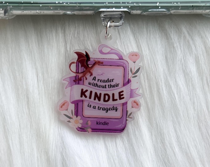 USB-C Dust Plug CharmIE-book charm|E-reader Charm|Charm Compatible With Kindle|E-Book Accessories|E-reader Accessories|Book Lover Gift|