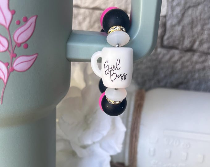 Beaded Cup Charm|Silicone Beaded Cup Charm|Cup Accessories|Water Bottle Charm|Water Bottle Accessories|Bag Charm|Gift For Her|Gift For Mom