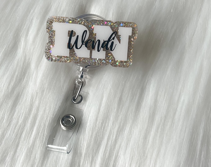 Registered Nurse Badge Reel: Custom Acrylic Medical Badge