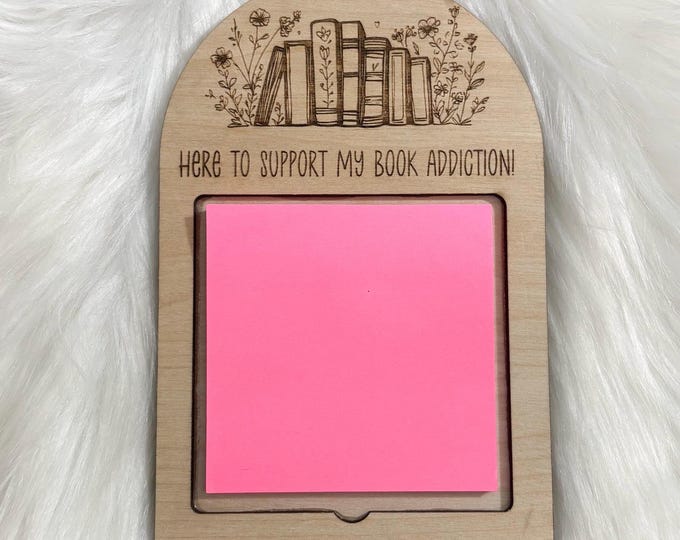 Sticky Note Holder|Personalized Note Holder|Book lover gift|Appreciation Gift|Personalized Office Decor|Desk Decor|Office Appreciation