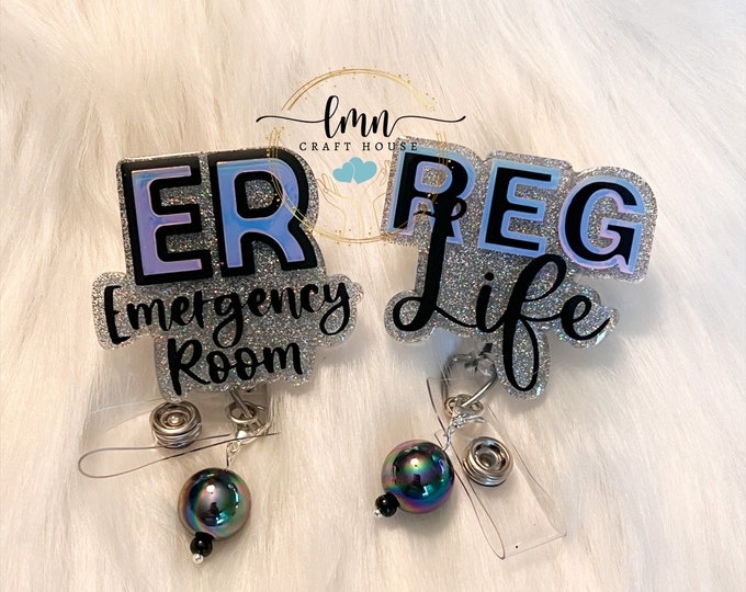 Registration Badge Reel|Emergency Room Badge Reel|ER Badge Reel|Admissions Badge Reel|Hospital Badge Reel|Cute Badge Reel|Medical Badge