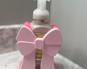 Coquette Bow Soap Sleeve for BBW Foaming Soap|3D Printed Soap Holder|Girly Bathroom Decor|Reusable Bottle Cover |Cute Vanity Accessory