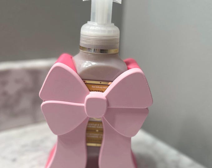 Coquette Bow Soap Sleeve for BBW Foaming Soap|3D Printed Soap Holder|Girly Bathroom Decor|Reusable Bottle Cover |Cute Vanity Accessory