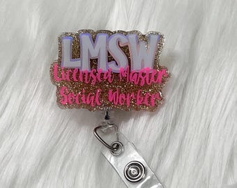 LMSW Badge Reel|Master Social Work Badge Reel|Master Public Administration Badge Reel|Custom Badge Reel|Pesonalized Badge|MPA Badge Reel