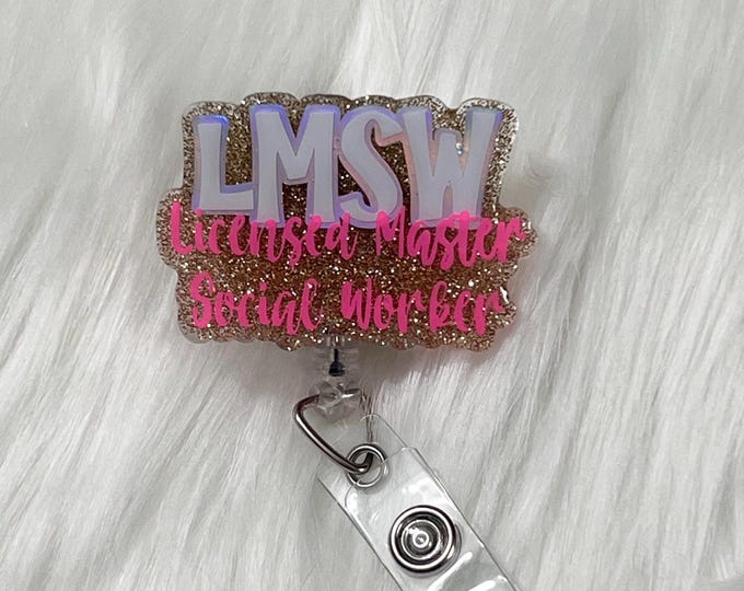 LMSW Badge Reel|Master Social Work Badge Reel|Master Public Administration Badge Reel|Custom Badge Reel|Pesonalized Badge|MPA Badge Reel