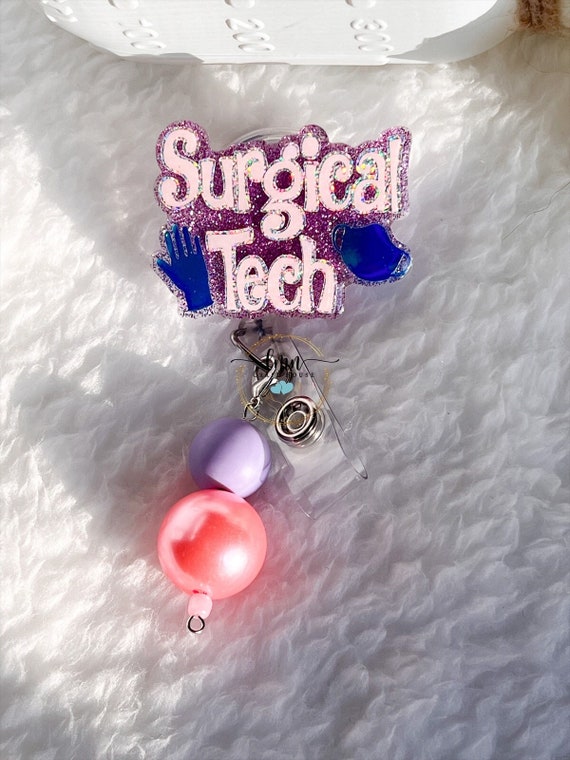 Surgical Tech Badge Reel| Personalized Badge Reel| Medical Badge Reel| Cute Badge Reel|Custom Badge Reel